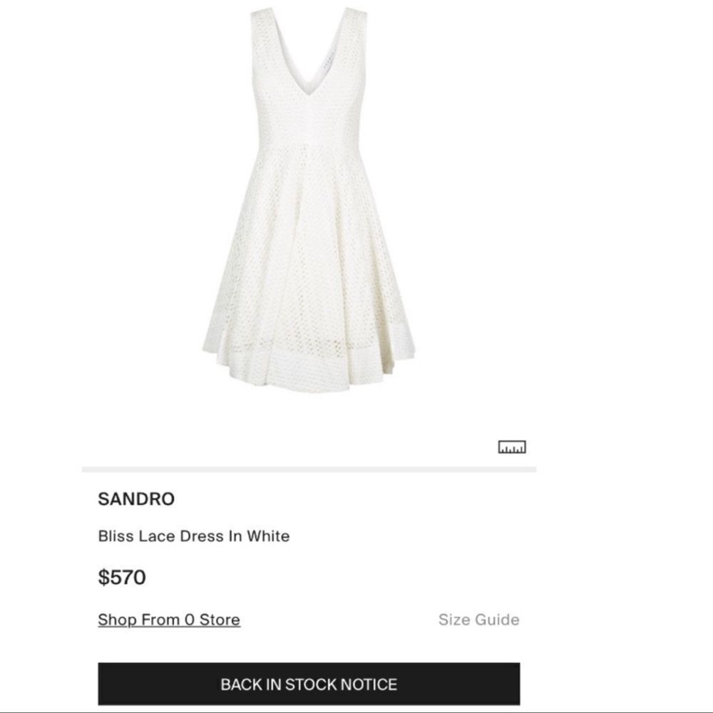 Sandro Paris Bliss Lacedress - image 4